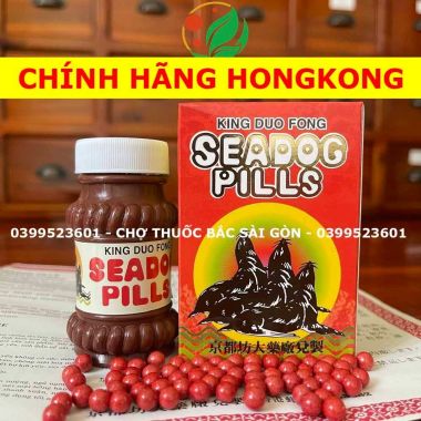 Hải Cẩu Hoàn Kinh Đô - Hộp Đỏ 3 con Hải Cẩu Chính Hãng Hongkong - King Duo Fong SeaDog Pills (Hộp ~225 viên, Date mới)