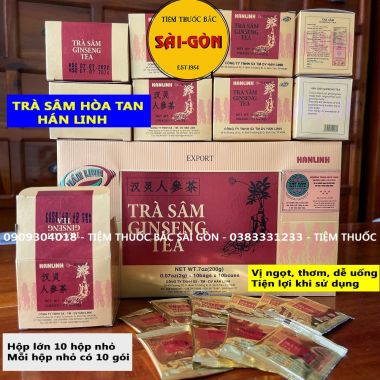 Trà Nhân Sâm Hòa Tan Hán Linh Hộp 100 gói trà - Tiệm Thuốc Bắc Sài Gòn